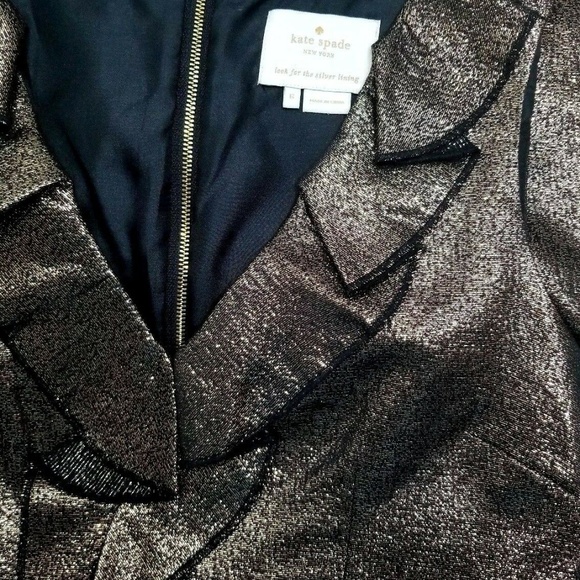 KATE SPADE New York Sleeveless Sheath Black Gold - Picture 6 of 6